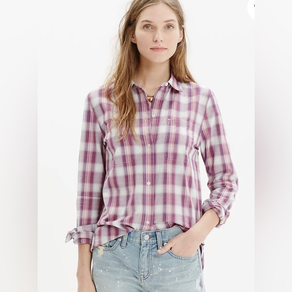 Madewell Ex-Boyfriend Shirt in Manhasset Plaid